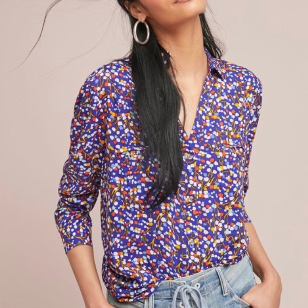 Anthropologie Confetti Blouse